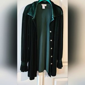 Green Velvet Shirt/jacket